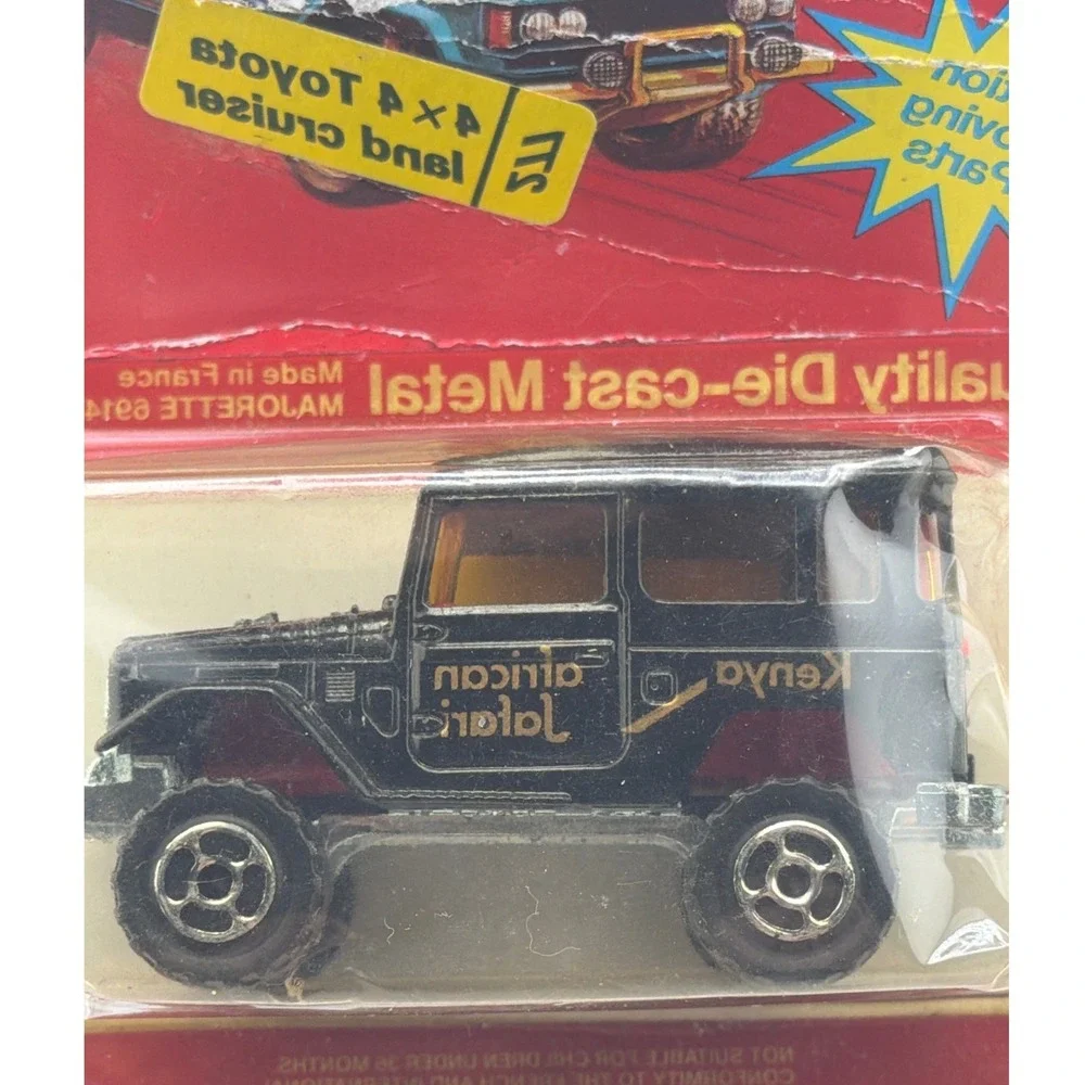 Majorette Toyota‎ Land Cruiser 4x4 1:64 Black Good Kenya African Safari 277